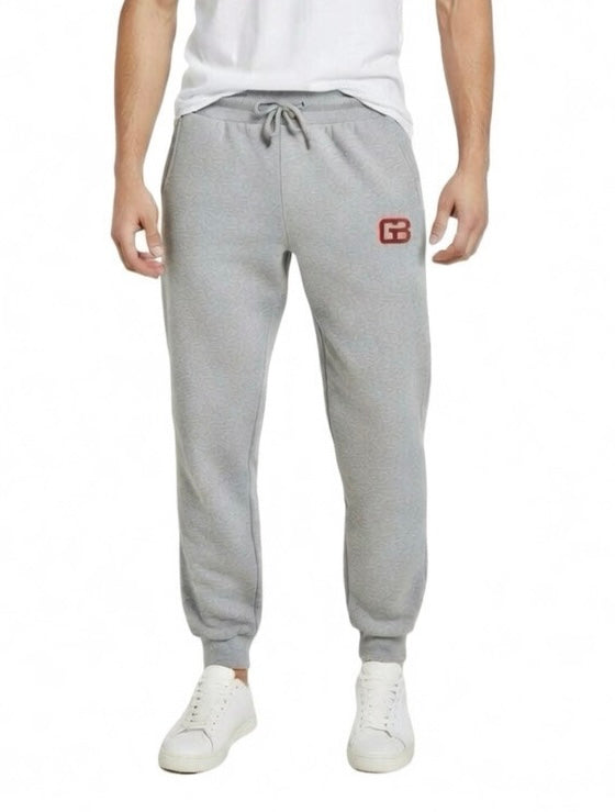 GB Light Gray Embroidered fleece sweatpants