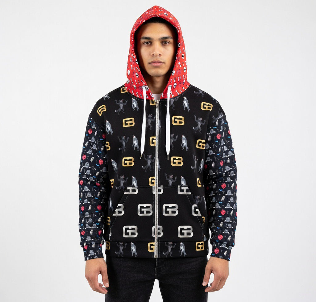 GB werewolf full zip hoodie