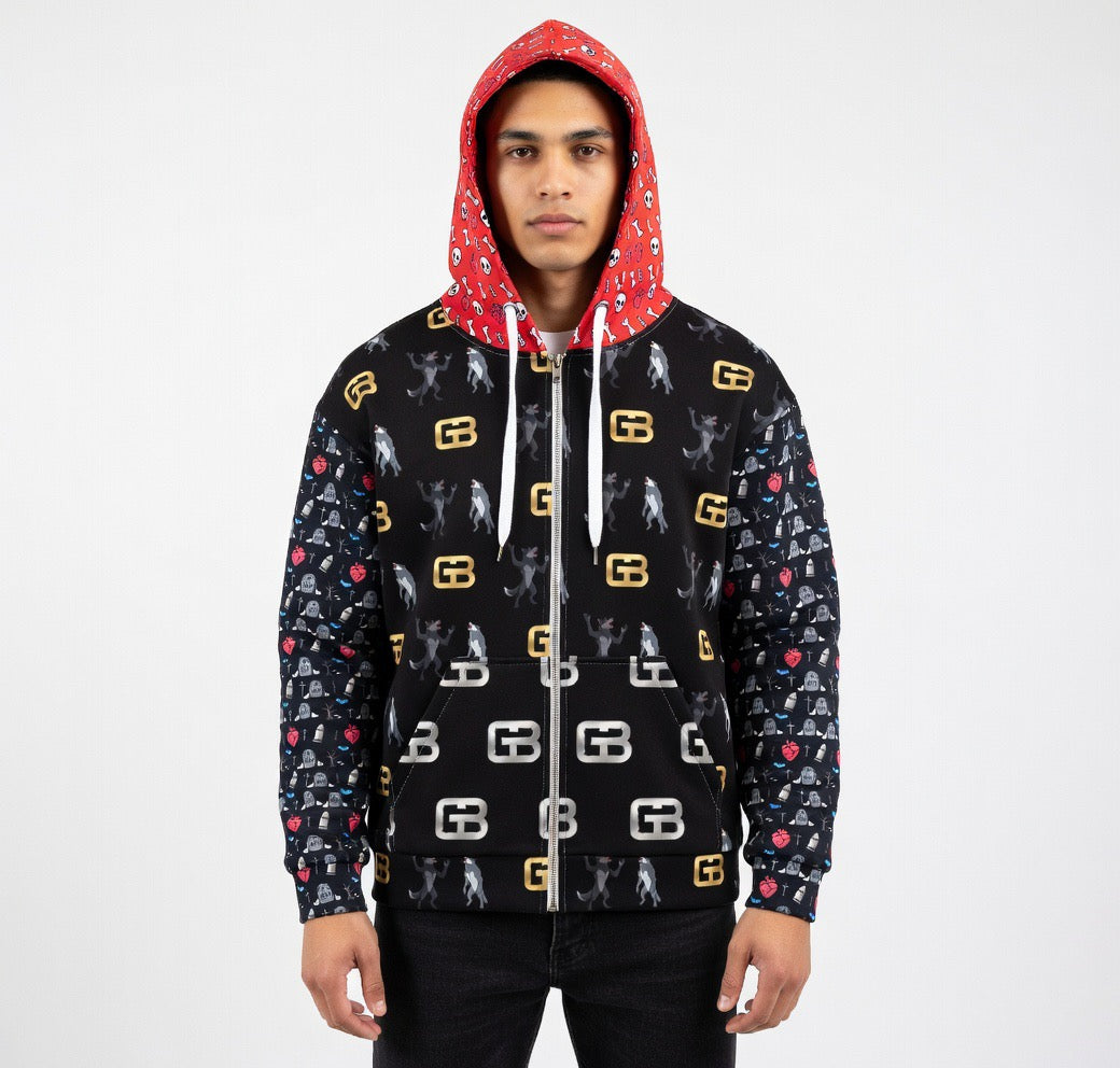 GB werewolf full zip hoodie