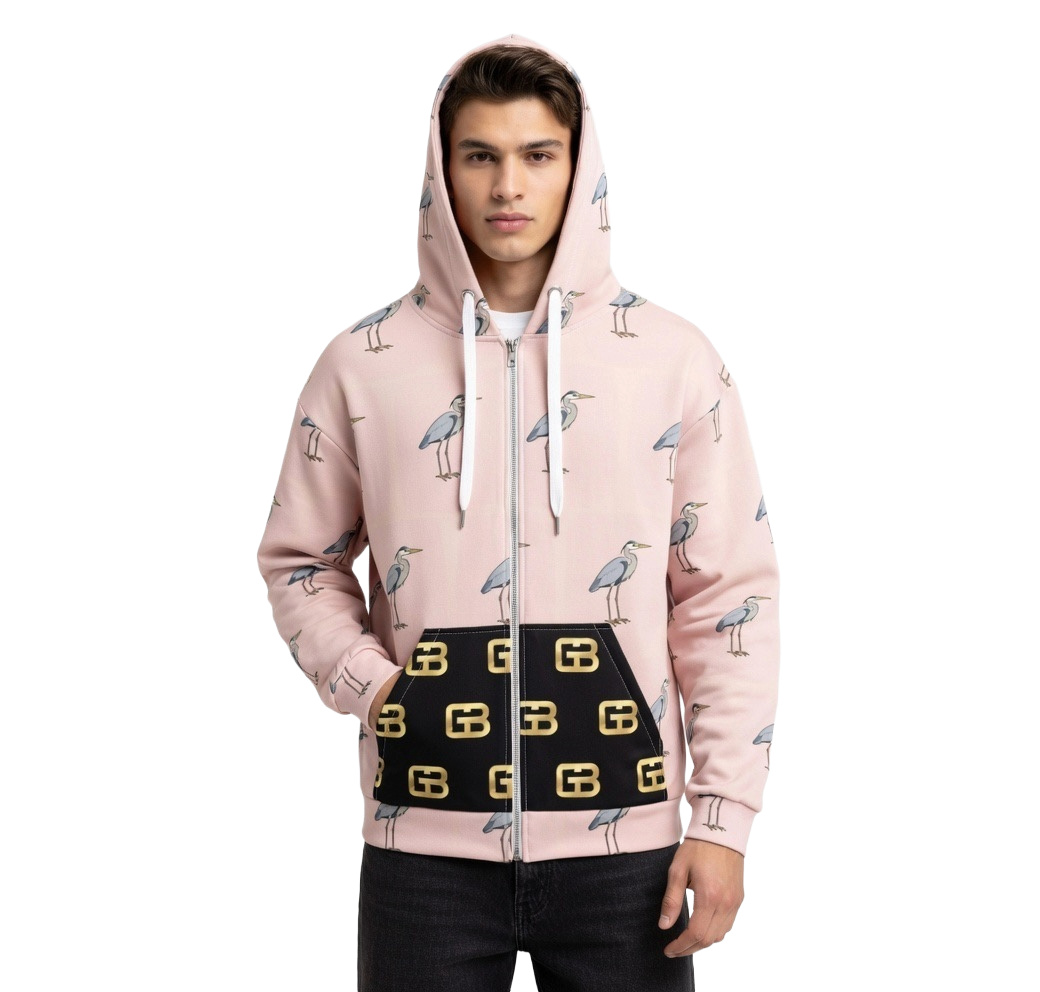 GB Heron full zip hoodie