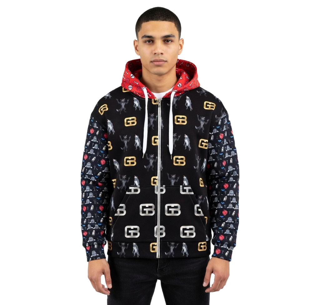 GB werewolf full zip hoodie