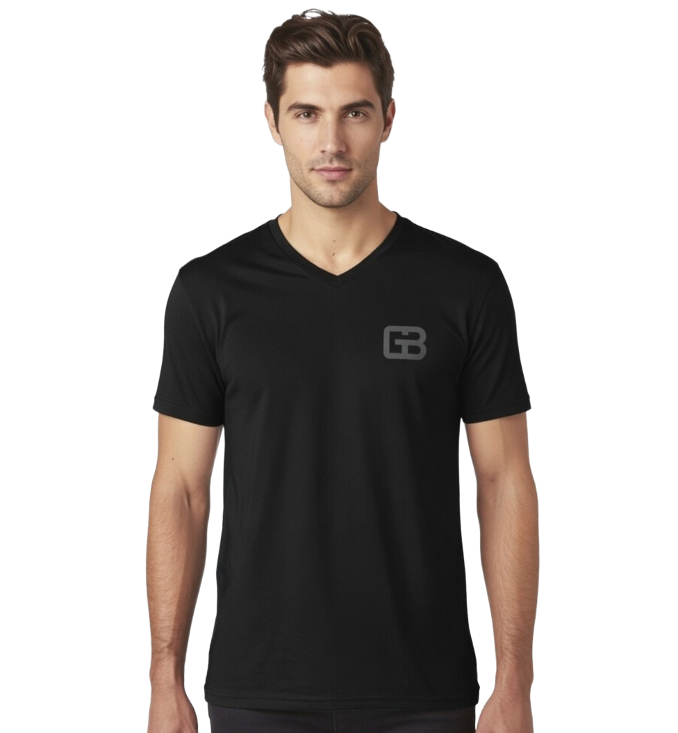 GB Black/Gold  V-Neck T