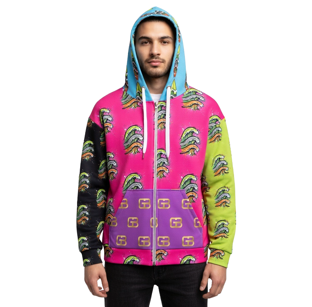 GB ripping tubes full zip hoodie